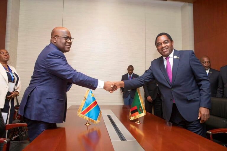 Coopération : voici ce que se sont dit Tshisekedi et Hishilema lors du 37e sommet de l’Union Africaine à Addis-Abeba