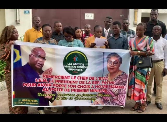 RDC : Reconnaissant vis-à-vis du chef de l’État, l’ASBL «les amis de maman Judith Suminwa» félicite la nouvelle première ministre pour sa nomination